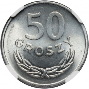 PRL, 50 groszy 1949, Aluminium