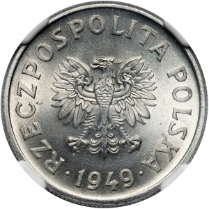 PRL, 50 groszy 1949, Aluminium