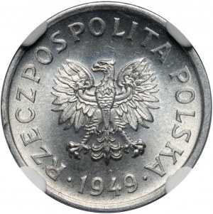 PRL, 10 groszy 1949, Aluminium