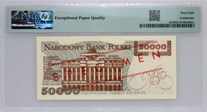 PRL, 50000 Zloty 1.12.1989, MODELL, Nr. 0854, Serie A