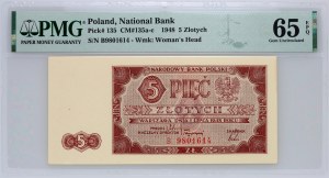 PRL, 5 złotych 1.07.1948, seria B