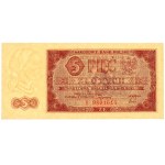 PRL, 5 złotych 1.07.1948, seria B