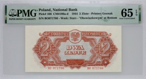 PRL, 2 zlotys 1944 