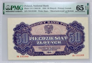 République populaire de Pologne, 50 zloty 1944 