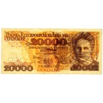 PRL, 20000 złotych 1.02.1989, rzadka seria AA