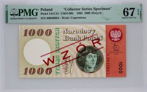 PRL, 1000 zloty 29.10.1965, série S, MODÈLE