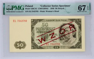 PRL, 50 złotych 1.07.1948, seria EL, WZÓR