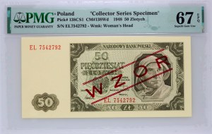 PRL, 50 zloty 1.07.1948, serie EL, MODELLO