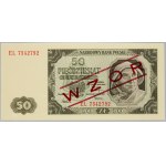 PRL, 50 zloty 1.07.1948, série EL, MODÈLE
