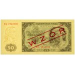 PRL, 50 zloty 1.07.1948, série EL, MODÈLE
