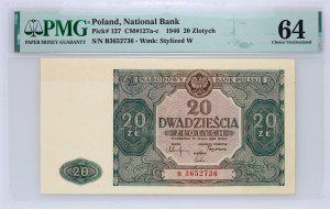 PRL, 20 złotych 15.05.1946, seria B