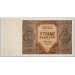 PRL, 1000 złotych 1945, rzadka zastępcza seria Dh