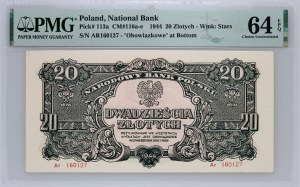 Polská lidová republika, 20 zlotých 1944 