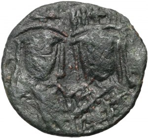 Bisanzio, Irene e Costantino VI 780-797, follis, Costantinopoli