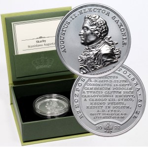 III RP, Skarby Stanisława Augusta, 50 złotych 2022, August II Mocny