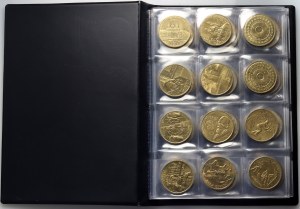 Third Republic, set of 2 zloty coins from 1998-2014, (96 pieces)
