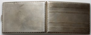 Polish, silver cigarette case from 1931-1939, Warsaw, Krupski and Matulewicz