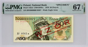 PRL, 50 zlotých 1.06.1979, MODEL, č. 0565, série BW