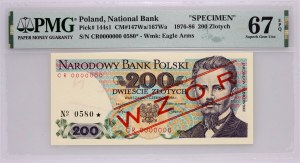 PRL, 200 zlotých 1.06.1986, MODEL, č. 0580, série CR