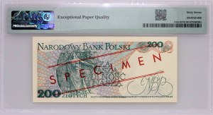 PRL, 200 zloty 1.06.1986, MODÈLE, No. 0580, série CR