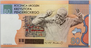 PWPW, 80, test bill, 80th Birth Anniversary of Krzysztof Penderecki, 2013