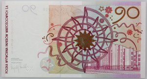 PWPW, 90, zkušební bankovka, Ignacy Jan Paderewski, 2009, série XC