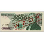 PRL, 5000 złotych 1.06.1986, WZÓR, No. 0670, seria AY