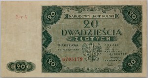 PRL, 20 zloty 15.07.1947, series A