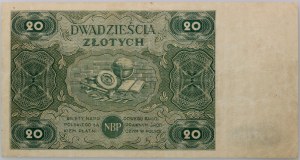 PRL, 20 zlotých 15.07.1947, séria A