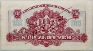 PRL, 100 złotych 1944 obowiązkowe, wzór, seria zastępcza Dr