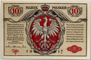 Governo generale, 10 marchi polacchi 9.12.1916, Generale, biglietti serie A