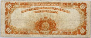 Spojené štáty americké, 10 dolárov 1922, zlatý certifikát, séria H
