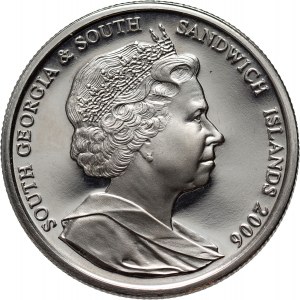 Georgia del Sud e Sandwich del Sud, Elisabetta II, 2 sterline 2006 PM, Surrey, Albatros dalla testa grigia