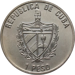 Cuba, 1 peso 2007, L'Avana, Gallo cedrone