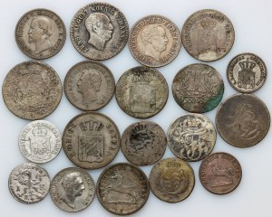 Niemcy, zestaw monet z lat 1763-1869, (19 sztuk)