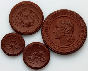 Germania, set di notgeld in ceramica, (4 pezzi)