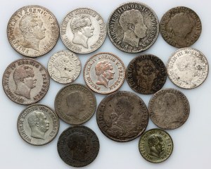 Germania, Prussia, serie di monete 1759-1873, (15 pezzi)