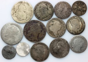 Niemcy, Prusy, zestaw monet z lat 1764-1814, (13 sztuk)