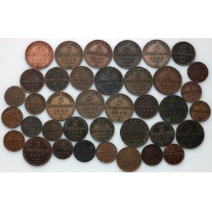 Germany, set of coins from 1822-1875, (38 pieces)