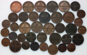 Germany, set of coins from 1822-1875, (38 pieces)