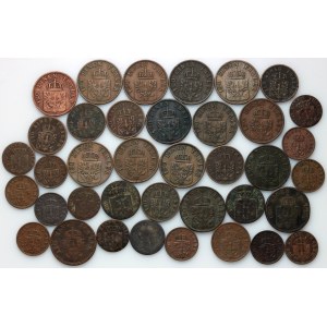 Germany, set of coins from 1822-1875, (38 pieces)