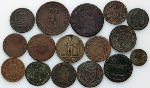 Germany, set of coins from 1763-1871, (16 pieces)