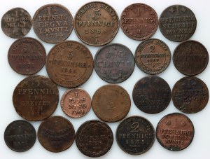 Nemecko, súbor mincí 1724-1871, (20 kusov)