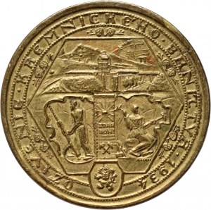 Cecoslovacchia, 1934 esemplare tecnologico della successiva medaglia in ducato (1971), Kremnica