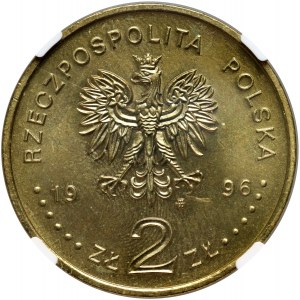 III RP, 2 zlotys 1996, Sigismond Auguste
