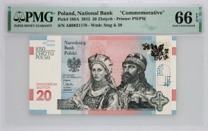 Third Republic, 20 zloty 2015, 1050th Anniversary of the Baptism of Poland, AB series