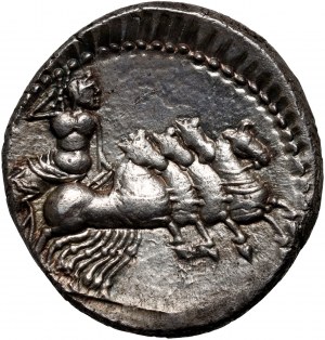Římská republika, anonymní emise (Gargilius, Vergilius, Ogulnius) 86 př. n. l., denár, Řím