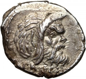 Rímska republika, C. Vibius Pansa 48 pred n. l., denár, Rím