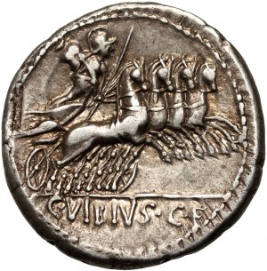 Roman Republic, C. Vibius Pansa 90 BC, Denar, Rome