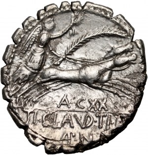 Repubblica Romana, Ti. Claudio Ti. Nerone 79 a.C., denarius serratus, Roma